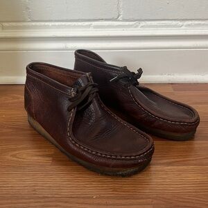 Clarks Wallabee brown leather men’s 8.5